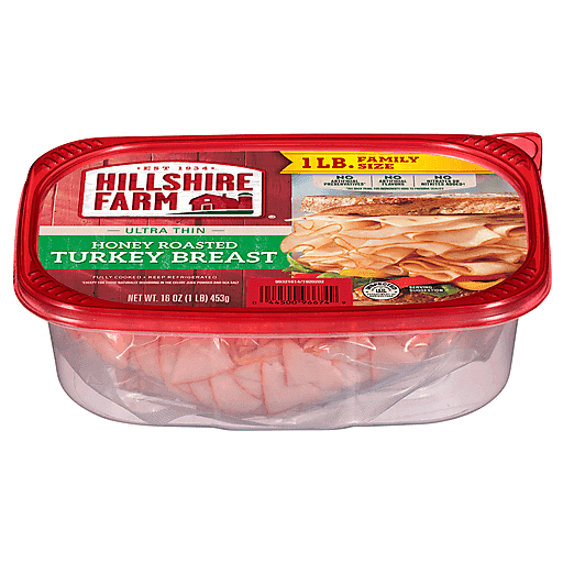 Hillshire Farm Turkey Breast, Honey Roasted, Ultra Thin, Family Size 16 Oz